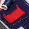 Verstellbarer Stichabstand 1,5-4 mm Handnäh-Kantenverschlusswerkzeug Tragbarer Clip-On Nahtführungslineal Stoffsaum-Reparatur-DIY-Werkzeug