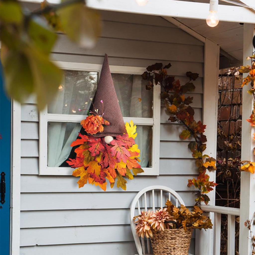 Autumn Dwarf Hanger Outdoor Garden Front Door Garland Welcome Decoration Front Door Hook