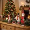 Vintage Christmas Wooden Figurine Set 2D Flat Reindeer Christmas Sign  Xmas Party
