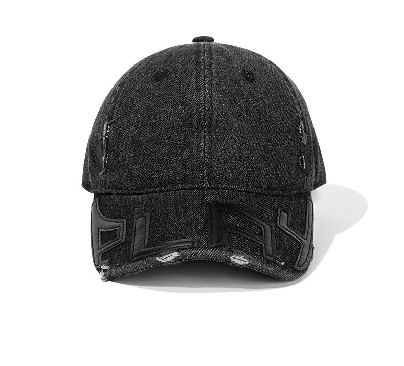 

Застиранные и старые, поврежденные джинсовые бейсболки, мужские и женские нишевые уличные бренды, с изображением лиц, небольшие мягкие топы, кепки с козырьками, оптовая продажа. adjustable чёрный