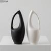 Minimalist Hollow Ceramic Vase Black/white Plant Pots Table Decoration Flowers Arrangement Flower Vase Room Aesthetic Decor