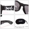 [Dan Shades] Men's and Women's Polarized Sunglasses LOCO Black with White Splash x Chrome Mirror Polarized vidg00405