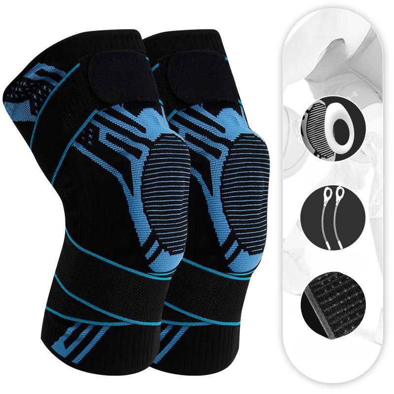 Strap Sports Knee Pads Meniscus Silicone Protective Gear Summer Outdoor Professional Basketball Men