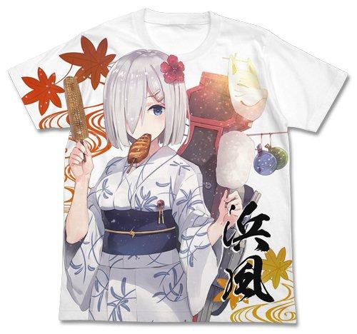 

Kantai Collection -KanColle- Yukata Hamakaze Full Graphic T-Shirt White Small