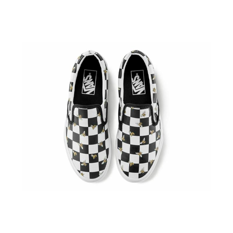 Vans Classic Slip On Bee Check 'Black White' Vans VN0A33TB9EH