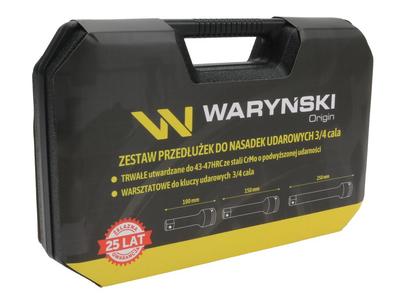 Zestaw Solidnych Przedłużek Do Nasadek Udarowych 3/4 Cala 100 150 250Mm