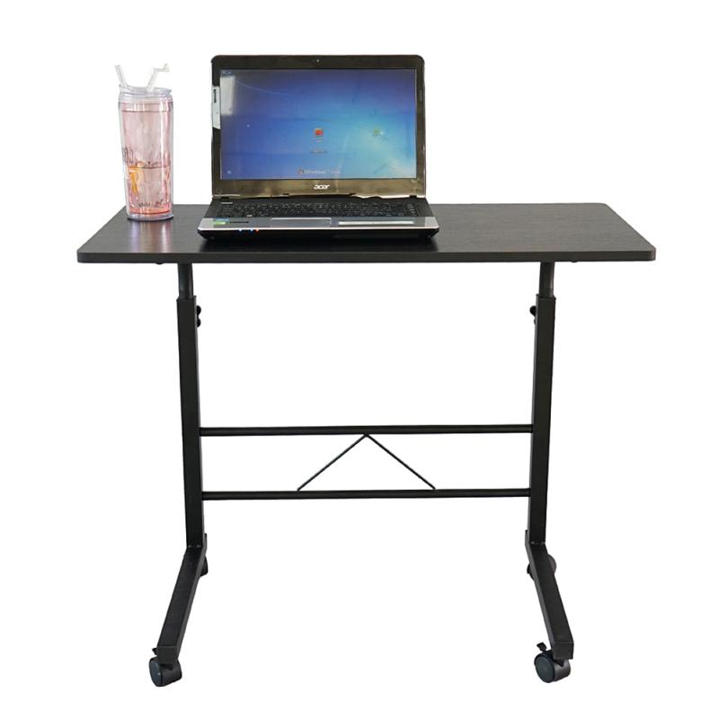 60cm Removable Side Table Height Adjustable Movable Portable Laptop Desk Stand For Bed Sofa Office