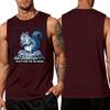 Men's Funny Animal Print Sleeveless Tank Top Loose Fit Breathable for Summer Workout Casual Streetwear