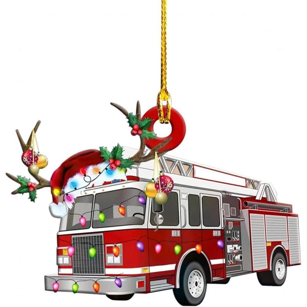 Engineering Cars Cars Hanging Pendants Handmade Engineering Cars Ornaments  Christmas