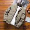 High end business men's winter short cotton jacket * * thick warm baseball collar jacket for men's fashion, cold proof down cott