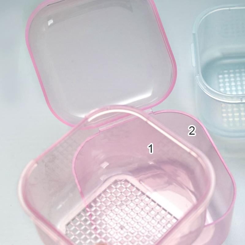 Nagelkunst-Werkzeug Sterilisatorbox Nagelbohrer Bit Reiniger Sterilisatorbox Maniküre-Werkzeug Aufbewahrungsbox Koffer Organizer für Nagelstudio