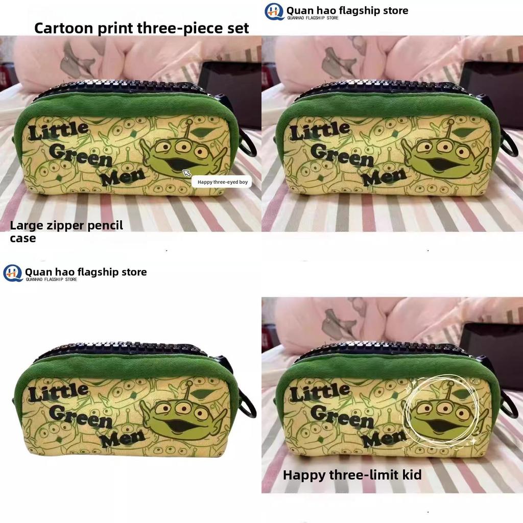 Toy Story Alien Cartoon Monster Pen Bag With Large Capacity For School And Travel Use