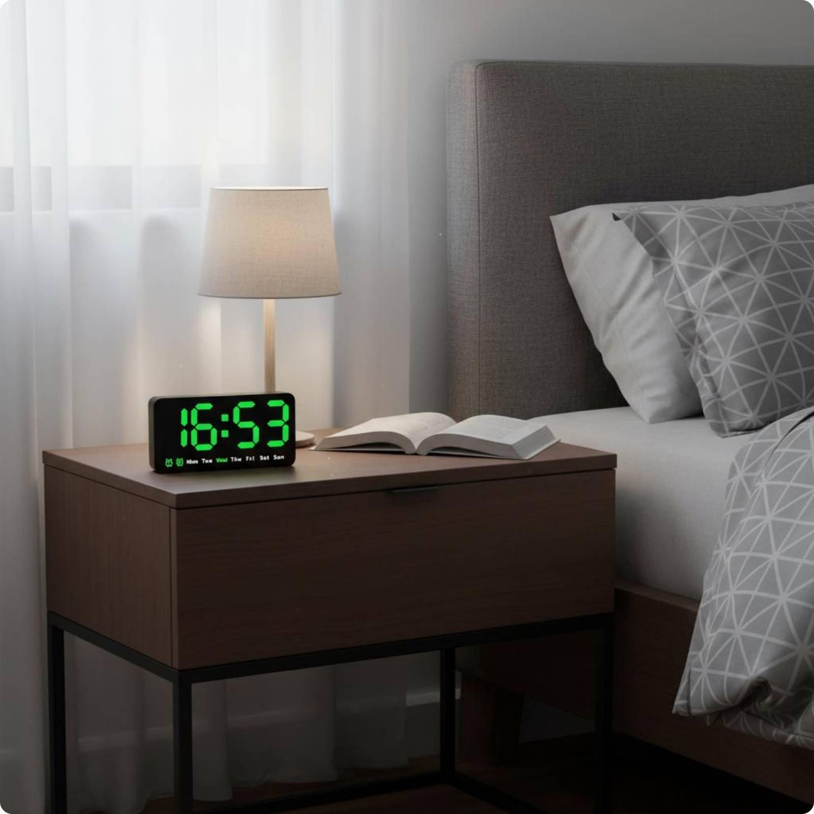 LED Desk Alarm Timepiece Multiple Function Digital Alarm Timepiece Timepiece Temperature Display