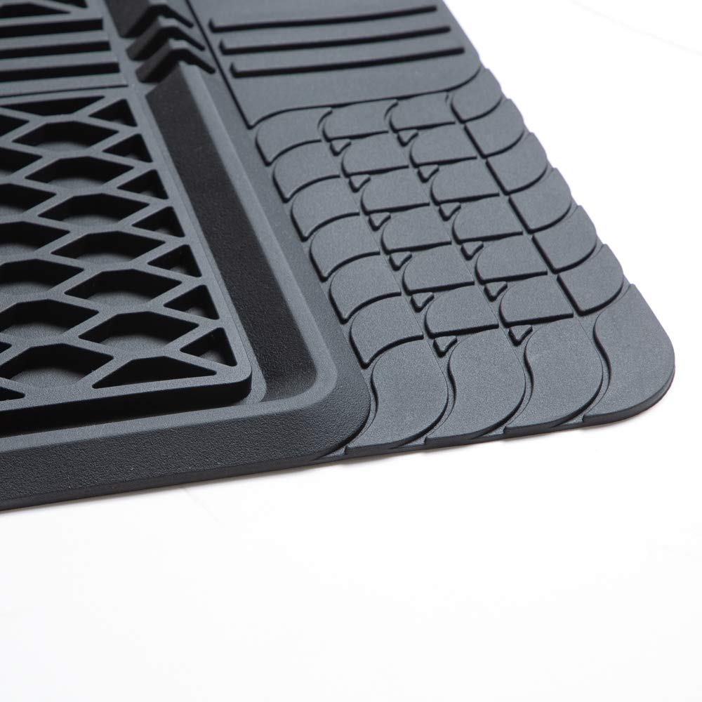 BONFORM FlexGuard Car Mats, 2nd Row, Minivan/Standard Car, 50x140cm, Black, 6455-05BK