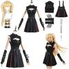 Anime Death Cosplay Kostüm Kleid Set Mit Halskette Perücke Misa Amane Schwarze Serie Halloween Bühne Vollständiger Anzug