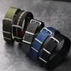 New Ribbed Nylon Watchband Nylon Watch Strap 18mm 20mm 22mm Watchband Accessories for Military Watch Band Bracelets