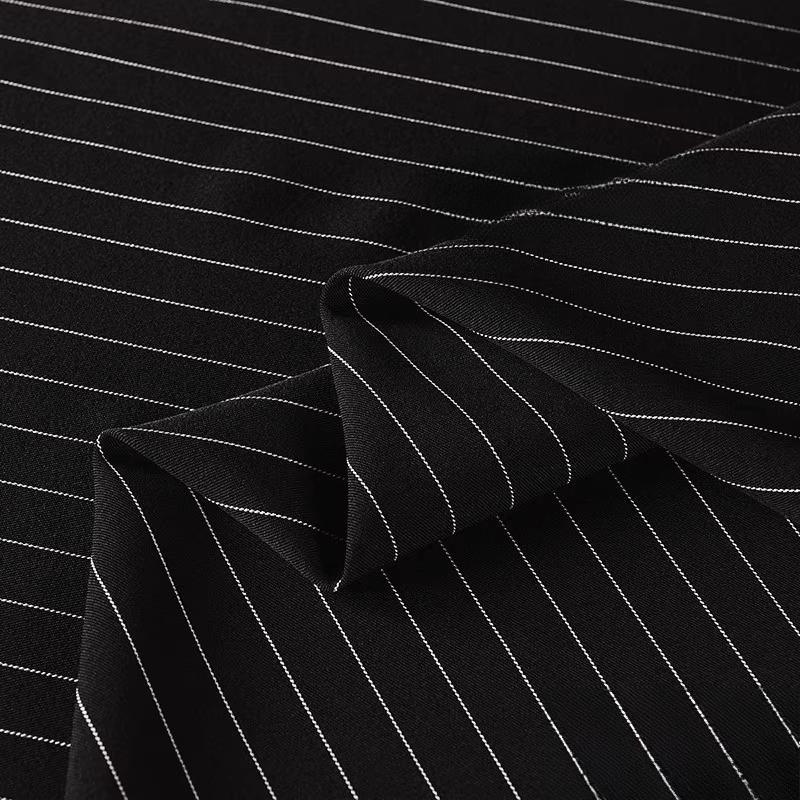 100/300/500cm Vertical Stripe Fabric Wrinkle Resistant Drapable Professional Suits Pant Dresses Office Apparel Textile Fabric