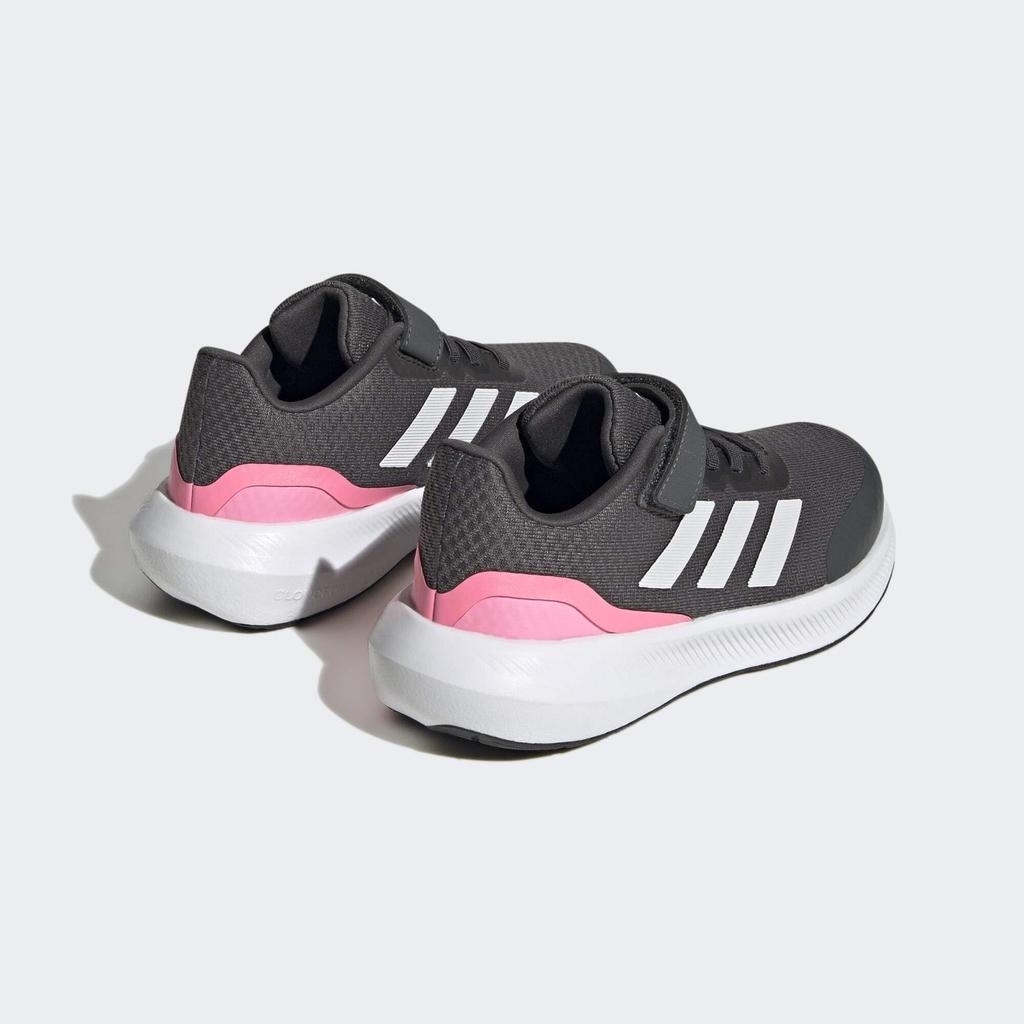 Adidas Core Fight Junior Running Sport Elastic Top Boys and Sizes Gray Pink Size 2.0 Shoes, Running, Lace, Strap, Girls, 17-25.5cm, LTJ63, Six/Crystal