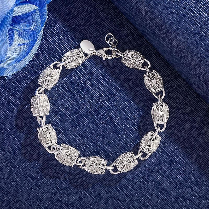 Meier Gurro style cut out pattern silver bracelet cylindrical bracelet bracelet