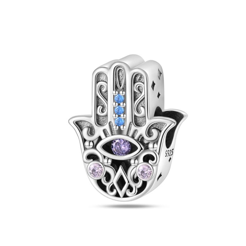 Newcopper Sparkling Zircon Devil'S Eye Horus' Eye Best Wishes Lucky Charms Beads Fit Pan Original Bracelets Diy Jewelry