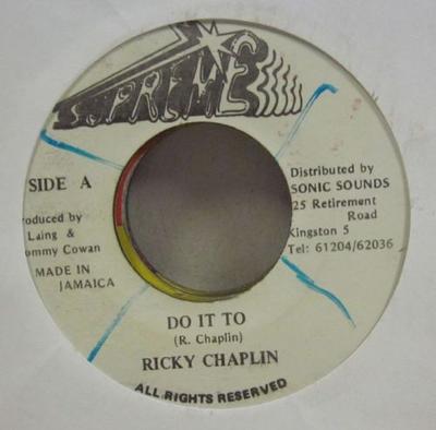 7inch Record RICKY CHAPLIN - Do It To NONE Supreme Jamaica Reggae, Ska & Dub Used