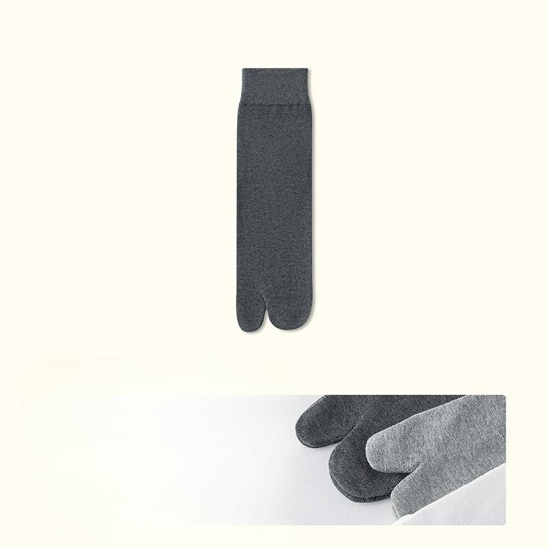 Men's Summer Sports Deodorant Sweat Absorption Tube Two Toe Socks