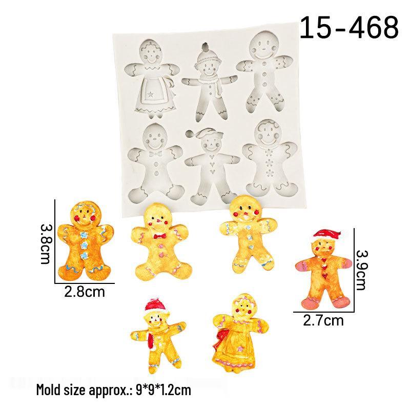 Christmas Snowflake Tree & Reindeer Fondant Cake Molds Set