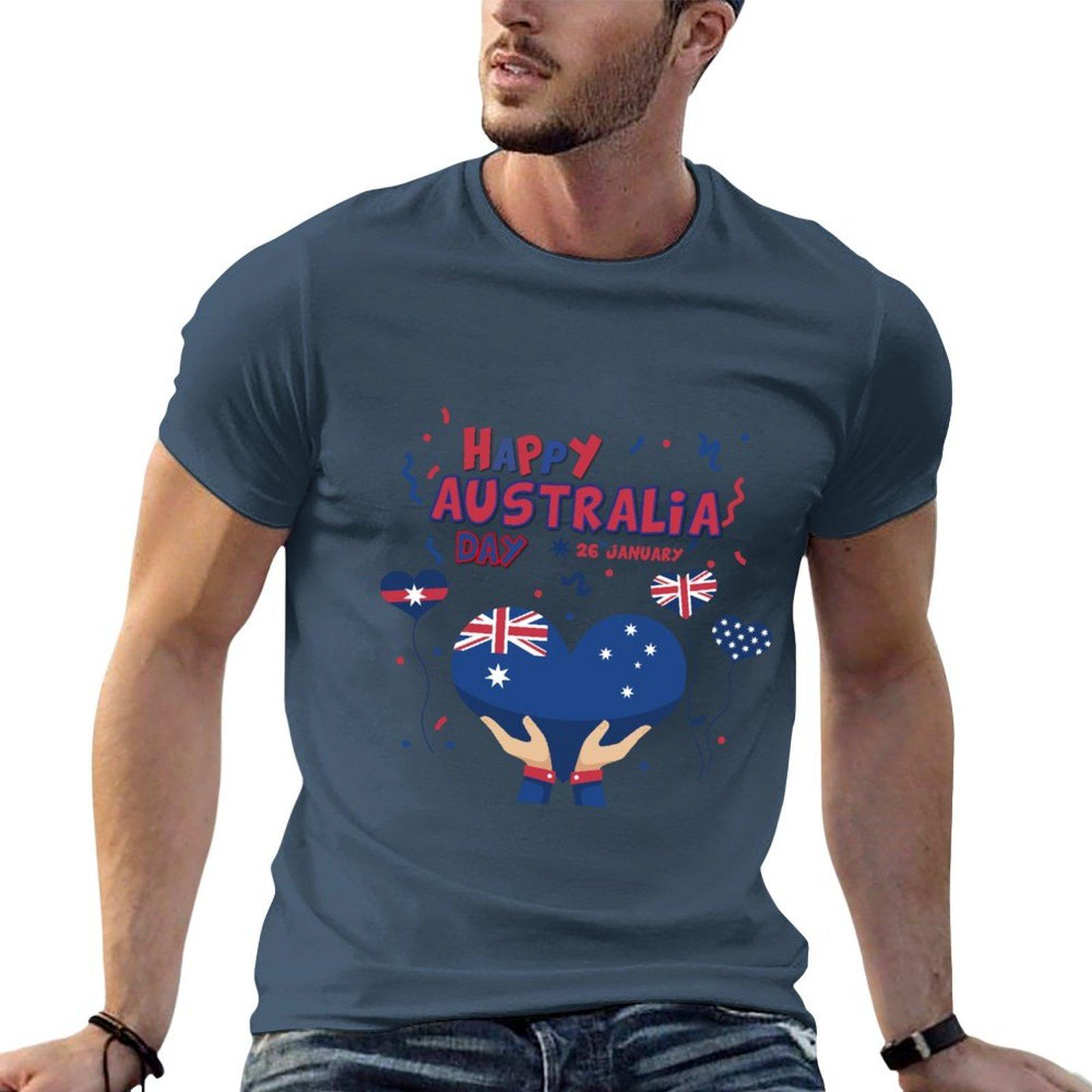 Happy Australia Day January 26 Tshirt Unisex T Shirts For Unisex T Shirts Cotton 100 T Shirts For Unisex Pack White Tshirt S
