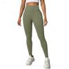 Women's Solid Color Seamless Yoga Pants, High Waist Peach Hip Sports Pants, High Stretch Yoga Clothes, Fitness Pants