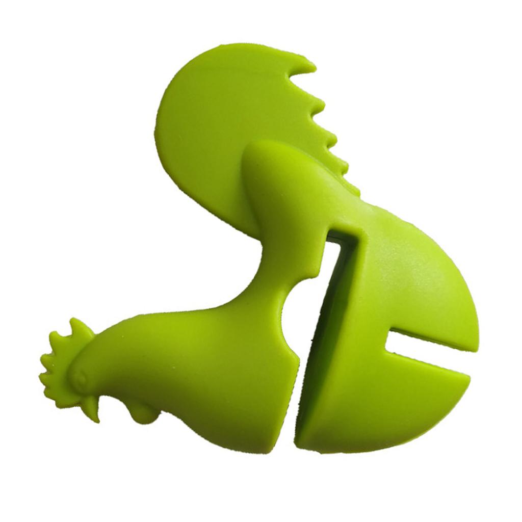 Kitchen Rooster Pot Clip Soft Elastic Silicone Rooster Kitchen Accessories Clip for Home