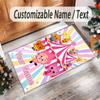Personalized Crystal Velvet Carpet Custom Name Text,El Payaso Plim Plim Anti Slip Area Rug For Home Decoration