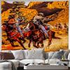 Entzückendes Frontier Art Wandteppich Design mit Reitszene Weiche Hängedekoration Perfektes Geschenk für Liebhaber von Geschichte & Abenteuer