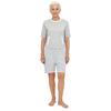 Tuta adattiva da donna per anziani con cerniera posteriore cerniera all'inguine Color Blocking Anti-strappo Tuta intera Bodysuit Alzheimer