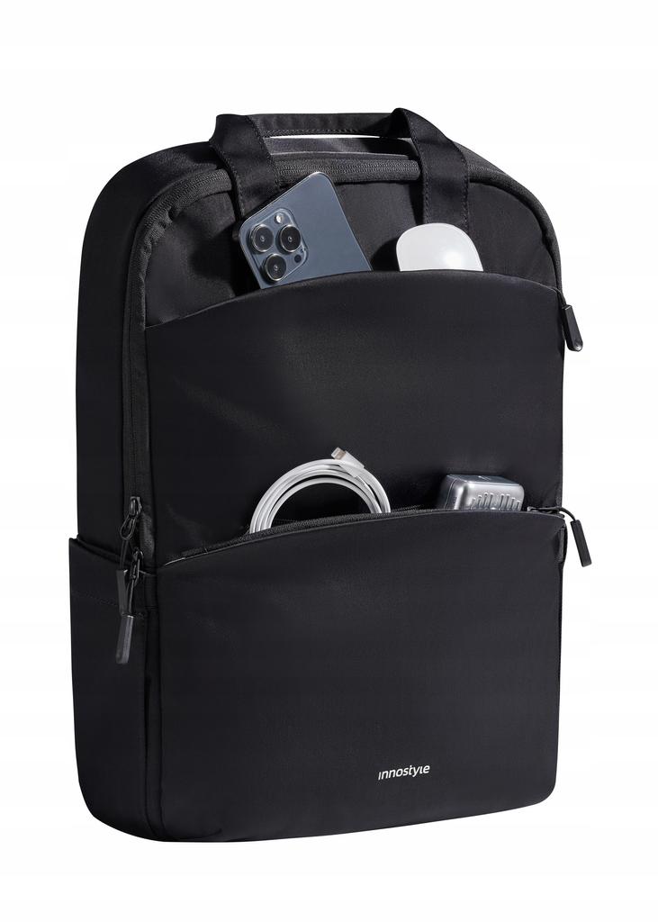 Innostyle Laptop Backpack 15.6 For Plane Waterproof Colorlite 14L Black