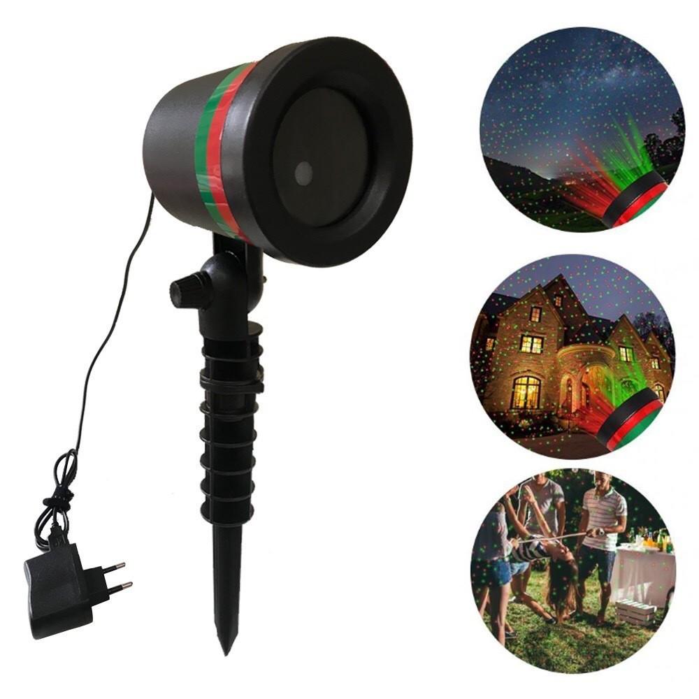 Outdoor Lawn Laser Light Colorful Garden Starry Sky Stage Light With Plastic Material