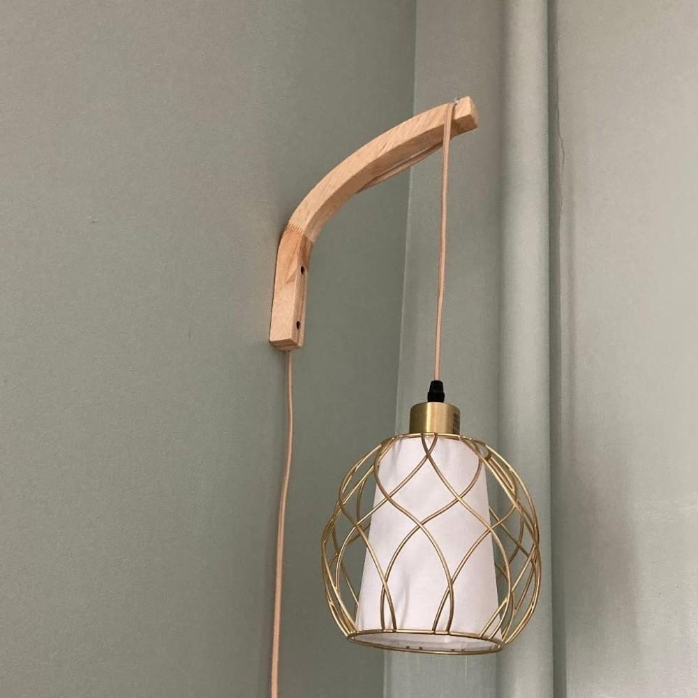2PCS Wall Mounted Wooden Plant Hanger Farmhouse Style Hanging Flower Pot Hook  Indoor Outdoor