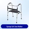 Stainless Steel Folding Walker for Elderly - Outdoor Assistive Cart