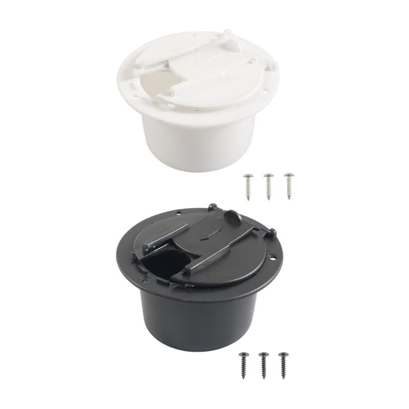 Circular Motorhome Electrical Wire Hatches Waterproof Electrical Wire Hatches Cable Entry Plate for Outdoor Vehicle Wiring