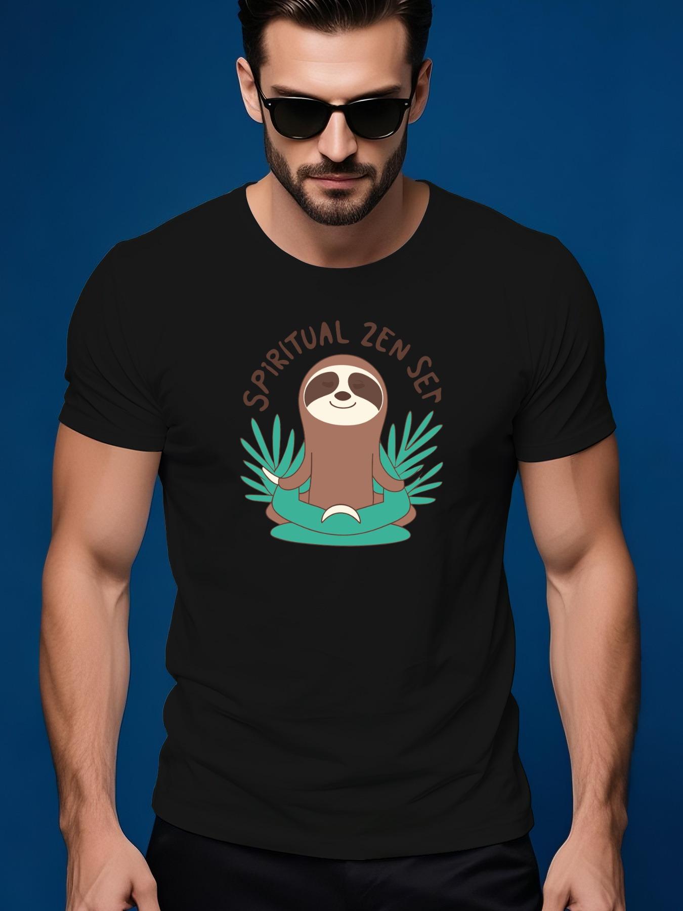 Short Sleeve Tshirt - Summer Round Neck Solid Color Tee M