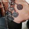 Bohemian Quaste Barfußsandalen Kette Schmuck Fußkettchen Vintage Münzanhänger Exotische Modeaccessoires