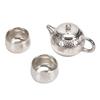 Coppa d'argento 999 argento puro fatta a mano argento dorato tazza da tè in ceramica tazza da tè Kung Fu tazza da tè intarsiata con argento Tazza del Maestro tazza singola