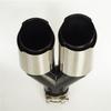 63-89mm Chrom Doppel-Auspuffendstück