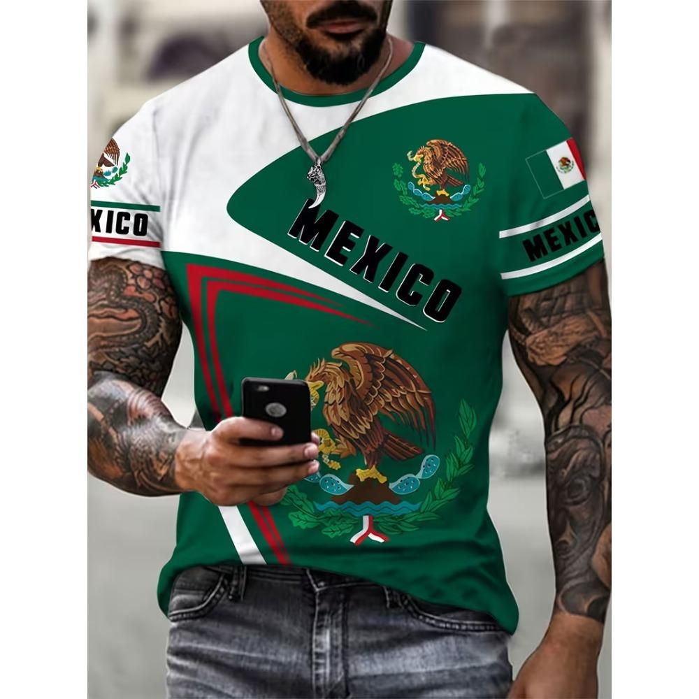 3D Digital Printing T-Shirt Teen Men's Short Sleeve Top Versatile Breathable