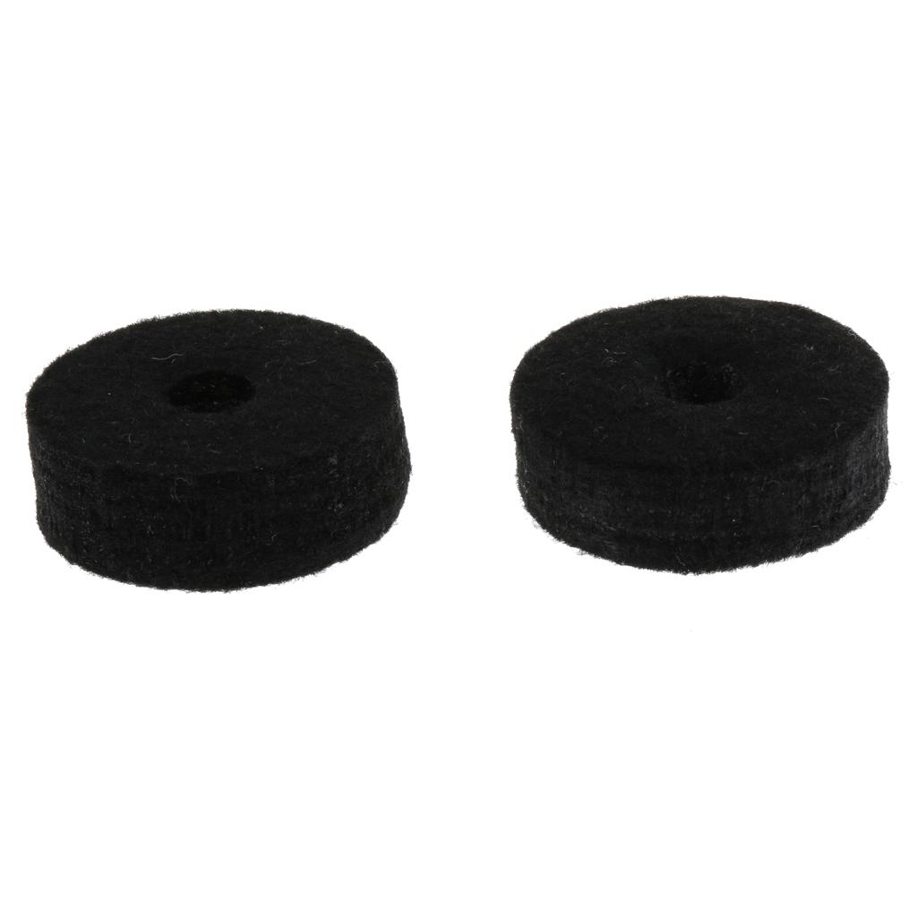 Buy 2 Pcs Hi Hat Cymbal Felts Washers Stand for Percussion Black at