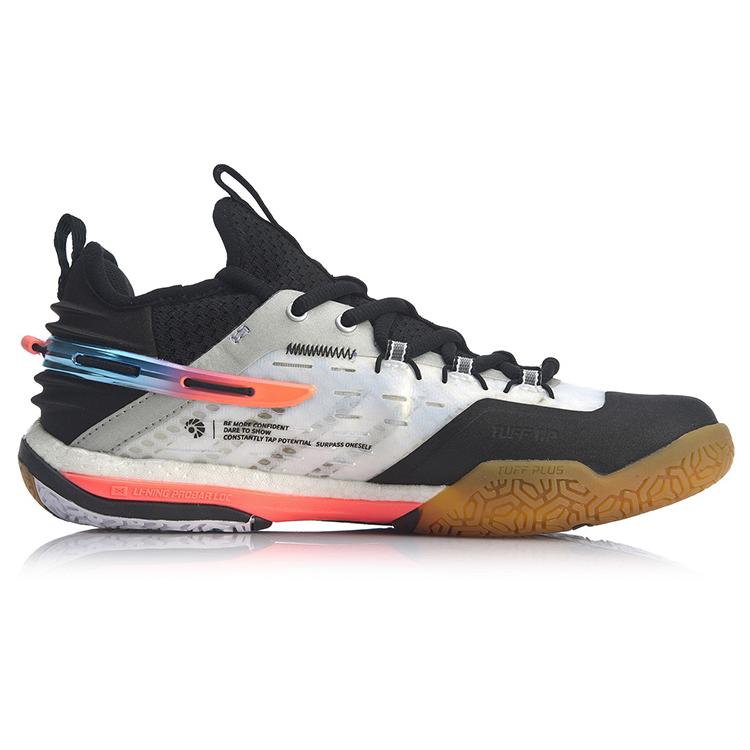 Li Ning Quick Start Badminton Shoes Women's Low top Black White AYAQ008-1