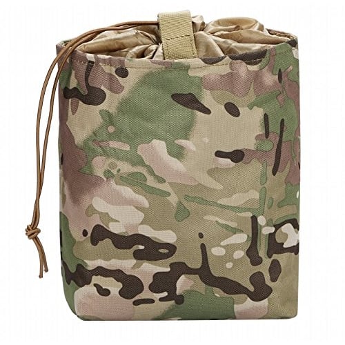 MOLLE Roll-Up Dump Pouch, 600D Reinforced Nylon, Foldable with Belt Loop (Multicam)