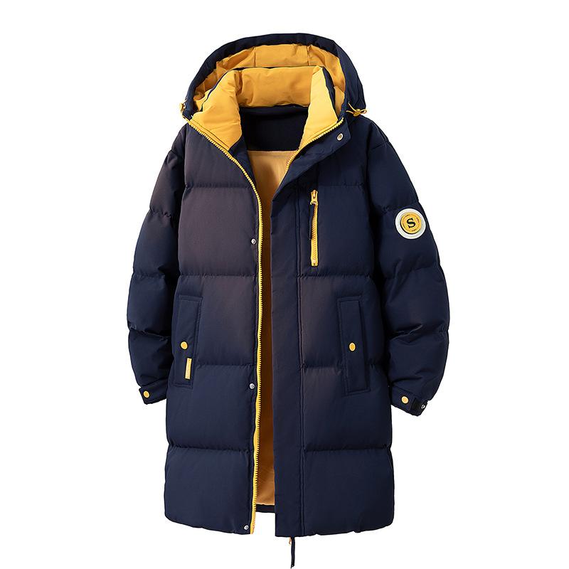 

Мужская зимняя пуховая куртка Толстая теплая уличная парка Пальто с капюшоном Ветровка Ветрозащитная Куртка-парка 2XL