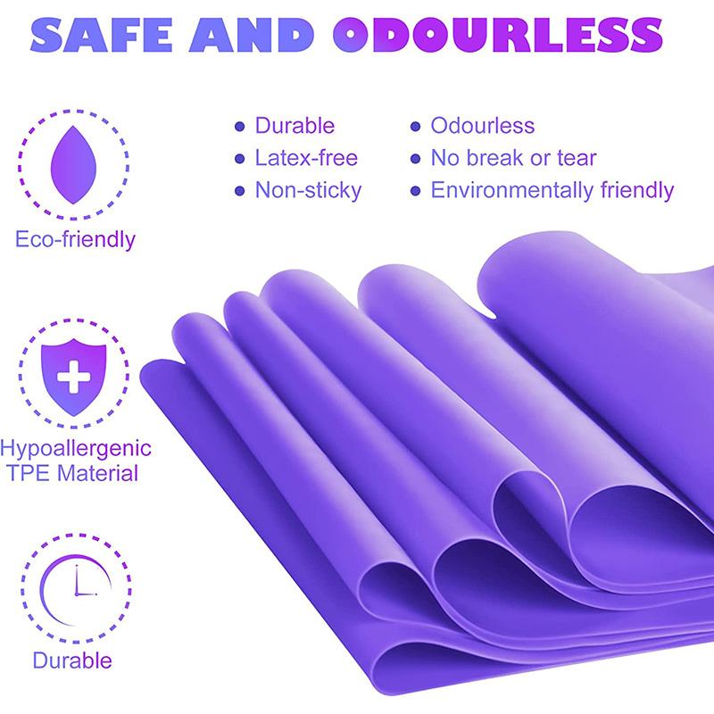 Elastici Fitness Yoga Libro Set Di 5 Fasce Di Resistenza Ad Anello Per Allenamento - Pilates, Fitness A Casa, Palestra Set Fasce Elastiche Allenamento Fasce Elastiche Fitness