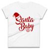 Santa Baby Christmas Womens T Shirt Mens Tops Tees Unisex