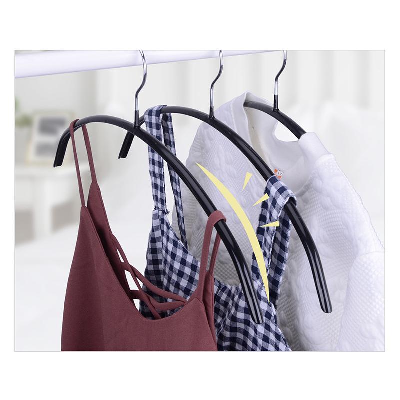 Arc Metal Thickened With Non-Slip Pads Clothes Hangers Perfect For Dresses Blouses And Pants Shirts And Sweaters Home Hangers